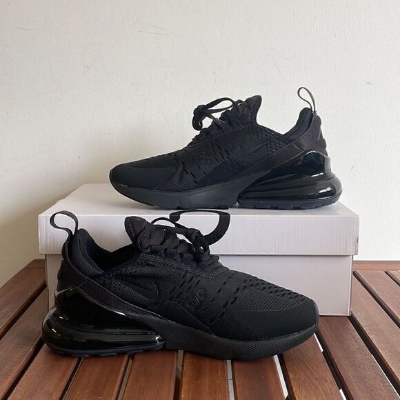 Nike Air Max 270 Black USA Women Size 6.5/UK 4/EU 37.5(AH6789-006) - Picture 3 of 13